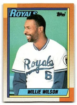 1990 Topps #323 Willie Wilson - Baseball Card Single