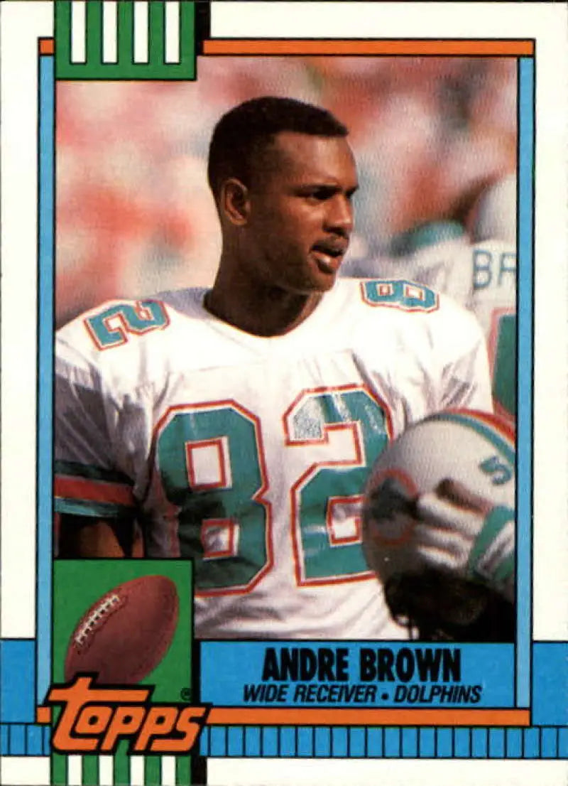 1990 Topps #324 Andre Brown EX Excellent Miami Dolphins Football Card - Football Card Single