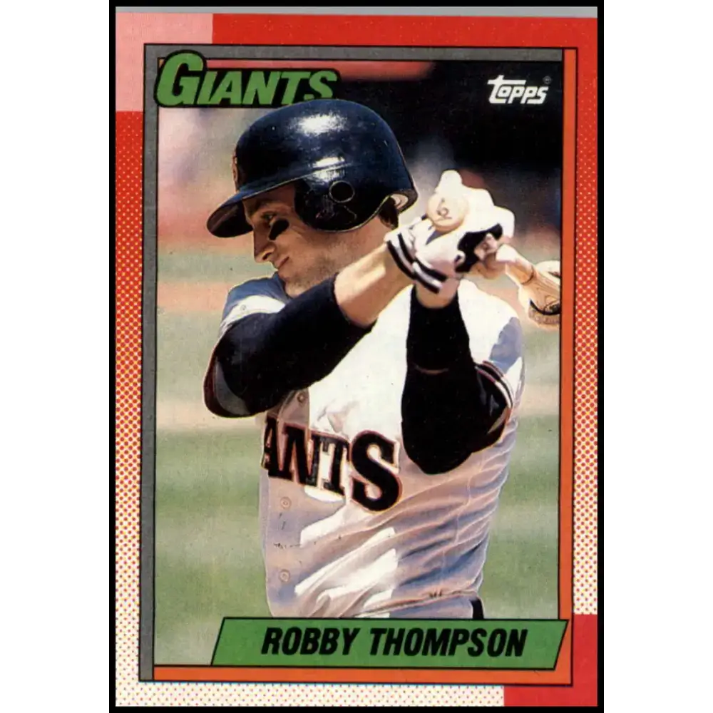 1990 Topps #325 Robby Thompson NM-MT San Francisco Giants Baseball Card - Baseball Card Single