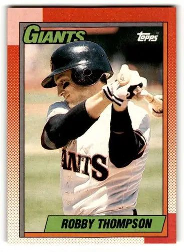 Original gloss Robby Thompson San Francisco Giants baseball card from 1990 Topps #325