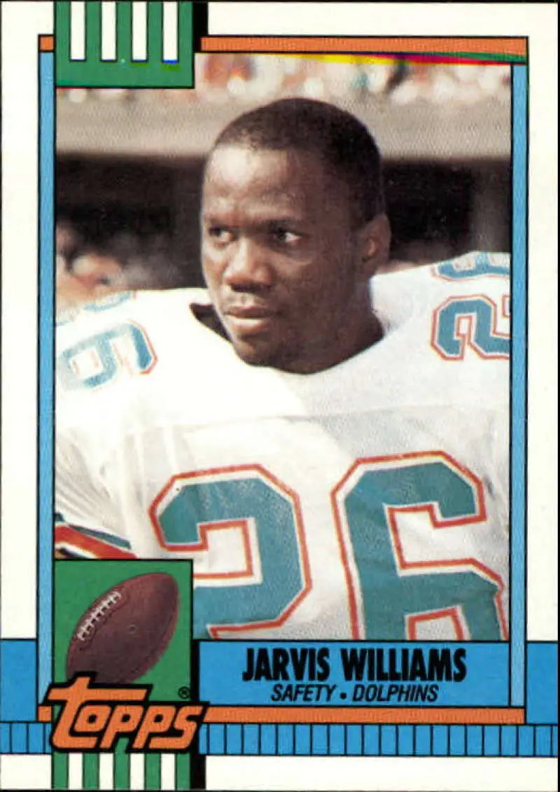 1990 Topps #326 Jarvis Williams EX Excellent Miami Dolphins Football Card - Football Card Single