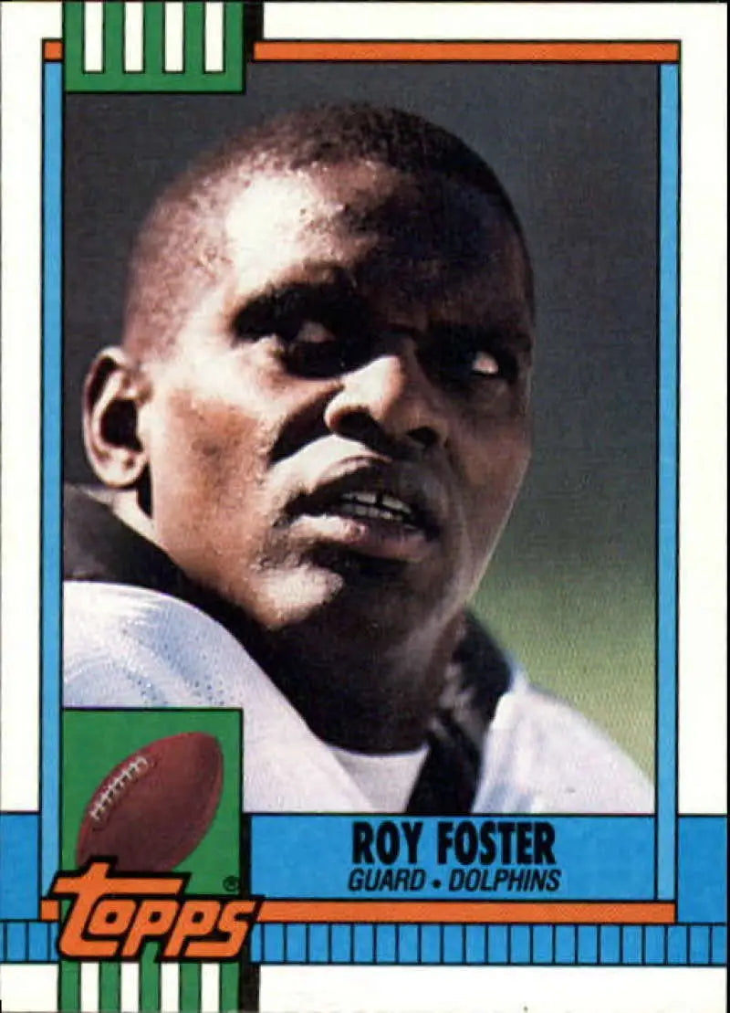 1990 Topps #327 Roy Foster EX Excellent Miami Dolphins Football Card - Football Card Single