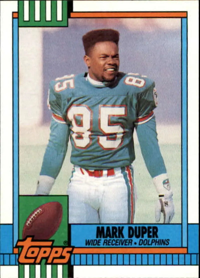 1990 Topps #330 Mark Duper EX Excellent Miami Dolphins Football Card - Football Card Single