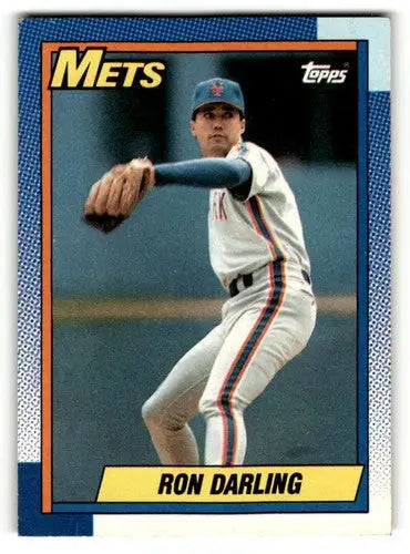 1990 Topps #330 Ron Darling New York Mets Baseball Cards EX/NM ID:55639 - Baseball Card Single