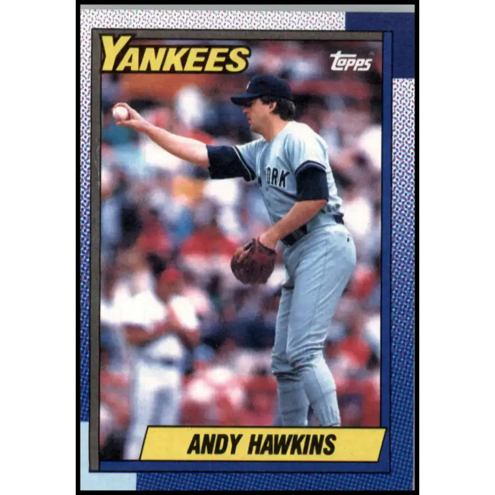 1990 Topps #335 Andy Hawkins NM-MT New York Yankees Baseball Card - Baseball Card Single