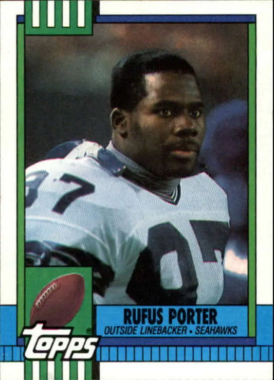 1990 Topps #336 Rufus Porter EX Excellent Seattle Seahawks Football Card