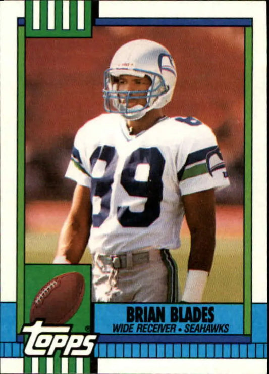 1990 Topps #337 Brian Blades EX Excellent Seattle Seahawks Football Card