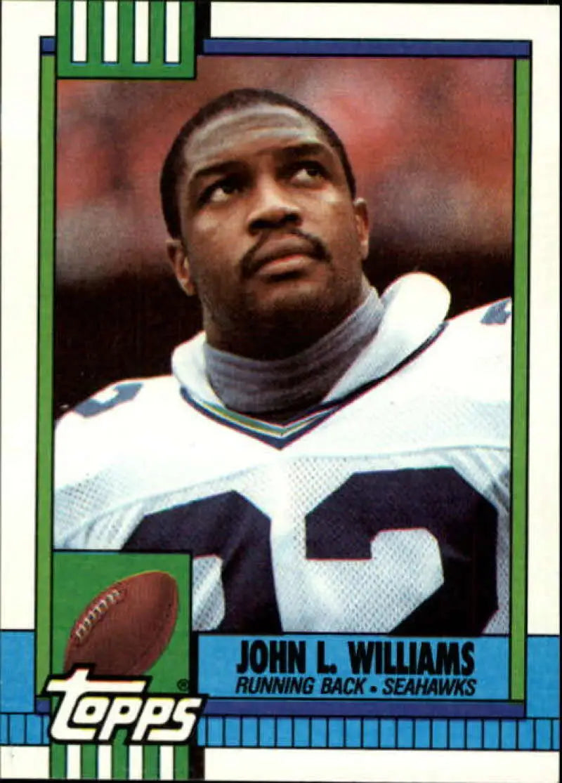 1990 Topps #339 John L. Williams EX Excellent Seattle Seahawks Football Card - Football Card Single