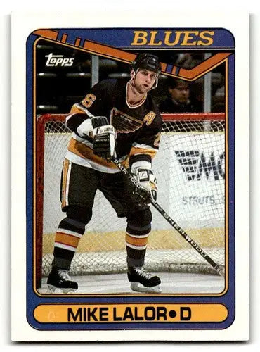 1990 Topps #341 Mike Lalor St. Louis Blues Hockey Cards NM Near Mint ID:55525 - Hockey Card Single