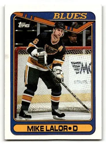 1990 Topps #341 Mike Lalor St. Louis Blues Hockey Cards NM Near Mint ID:55530 - Hockey Card Single
