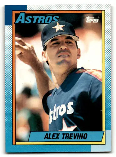 1990 Topps #342 Alex Trevino EX/NM Astros ID:56542 - Baseball Card Single