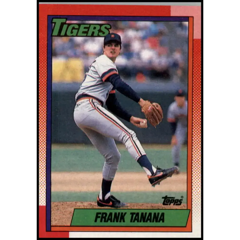 1990 Topps #343 Frank Tanana NM-MT Detroit Tigers Baseball Card - Baseball Card Single