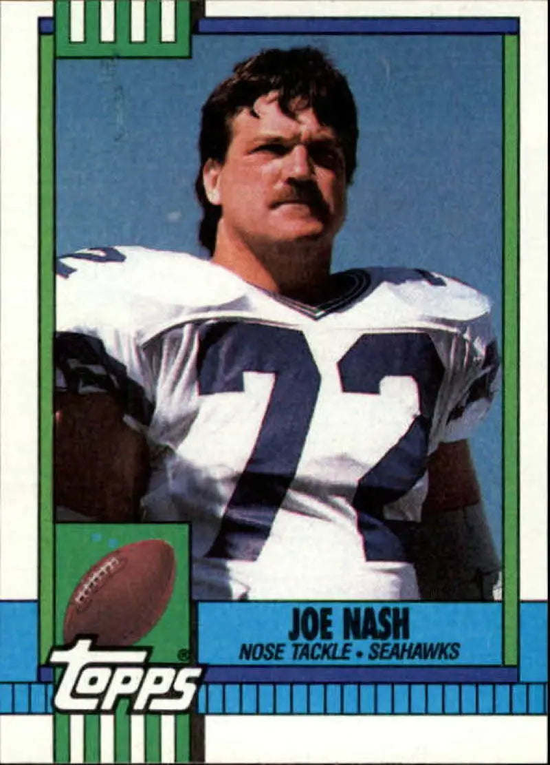 1990 Topps #343 Joe Nash EX Excellent Seattle Seahawks Football Card