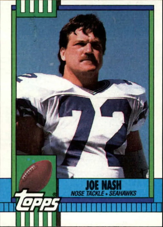 1990 Topps #343 Joe Nash EX Excellent Seattle Seahawks Football Card