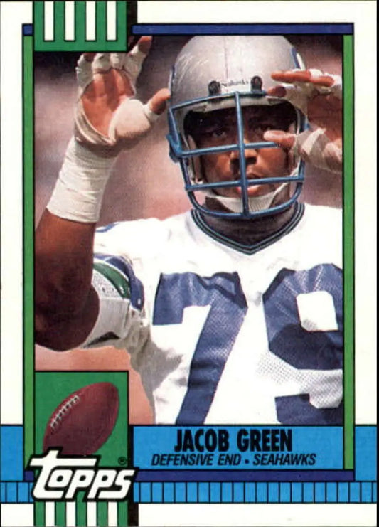 1990 Topps #344 Jacob Green EX Excellent Seattle Seahawks Football Card