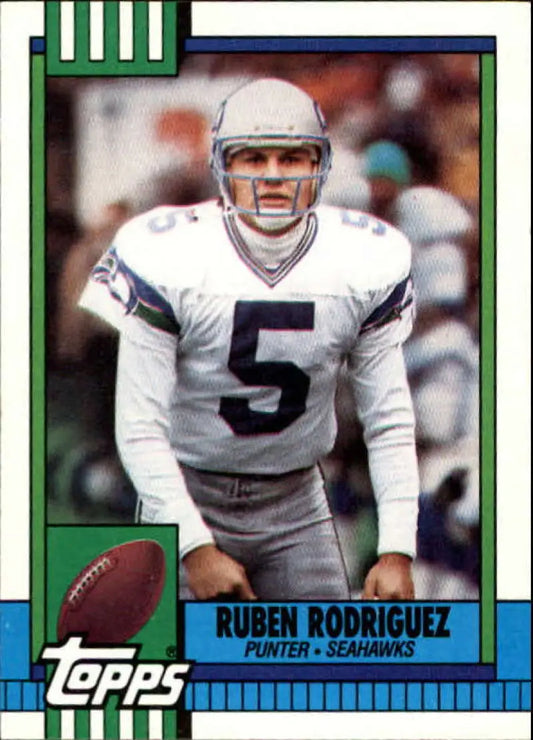 1990 Topps #346 Ruben Rodriguez EX Excellent Seattle Seahawks Football Card