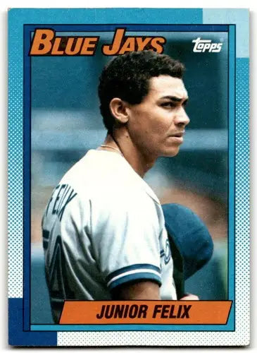 1990 Topps #347 Junior Felix EX/NM Blue Jays ID:43444 - Baseball Card Single