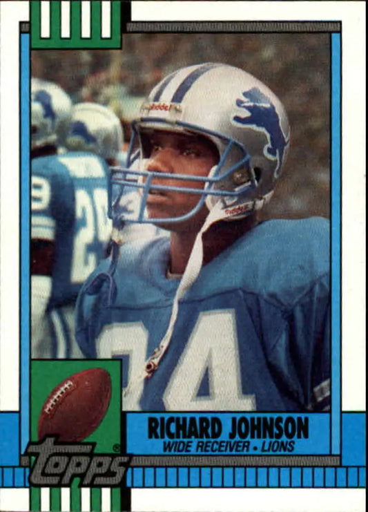 1990 Topps #350 Richard Johnson EX Excellent Detroit Lions Football Card