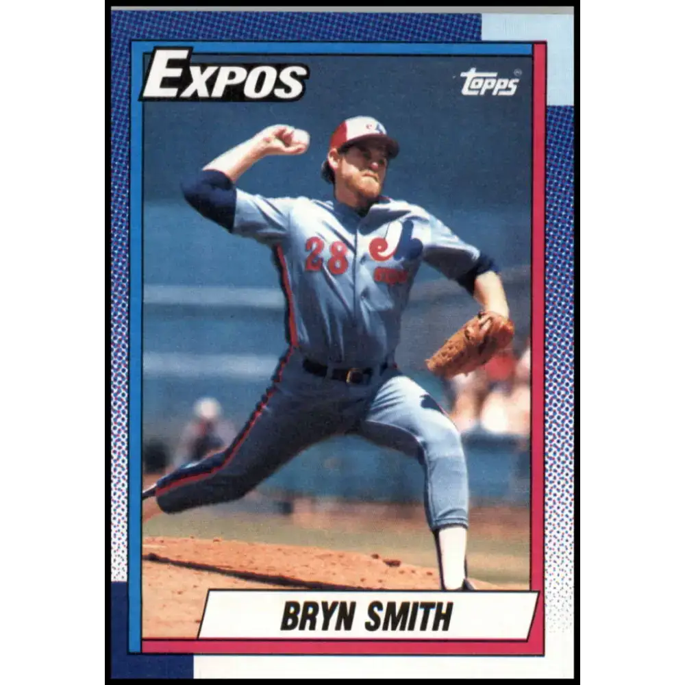 1990 Topps #352 Bryn Smith NM-MT Montreal Expos Baseball Card - Baseball Card Single
