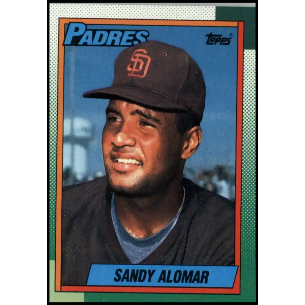 1990 Topps #353 Sandy Alomar Jr. UER NM-MT San Diego Padres Baseball Card - Baseball Card Single