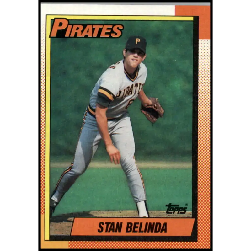 1990 Topps #354 Stan Belinda NM-MT RC Rookie Pittsburgh Pirates Baseball Card - Baseball Card Single