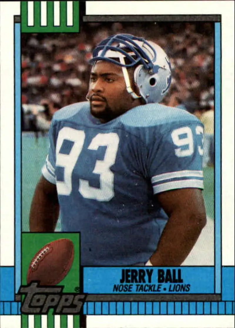 1990 Topps #355 Jerry Ball EX Excellent Detroit Lions Football Card - Football Card Single