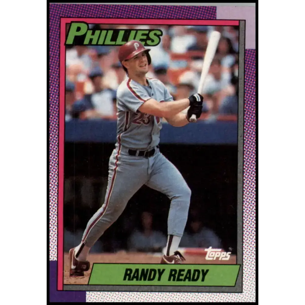1990 Topps #356 Randy Ready NM-MT Philadelphia Phillies Baseball Card - Baseball Card Single
