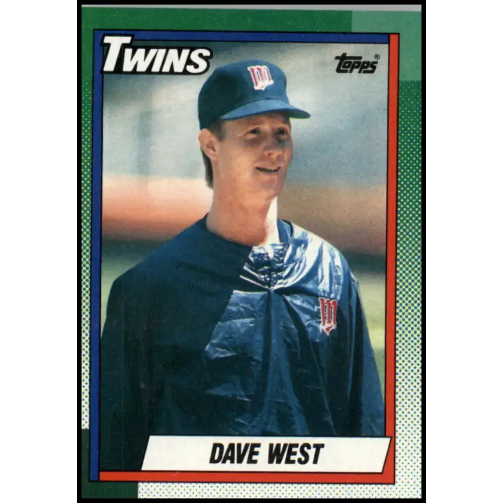 1990 Topps #357 David West NM-MT Minnesota Twins Baseball Card - Baseball Card Single