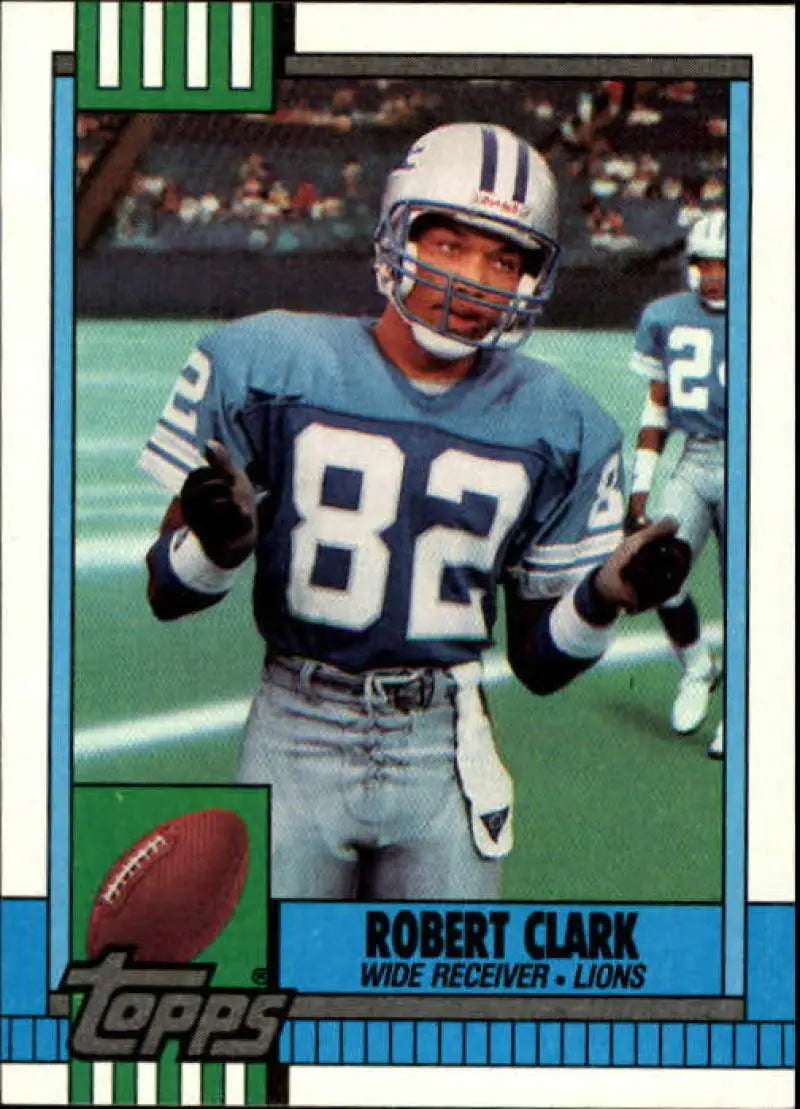 1990 Topps #358 Robert Clark EX Excellent RC Rookie Detroit Lions Football Card - Football Card Single