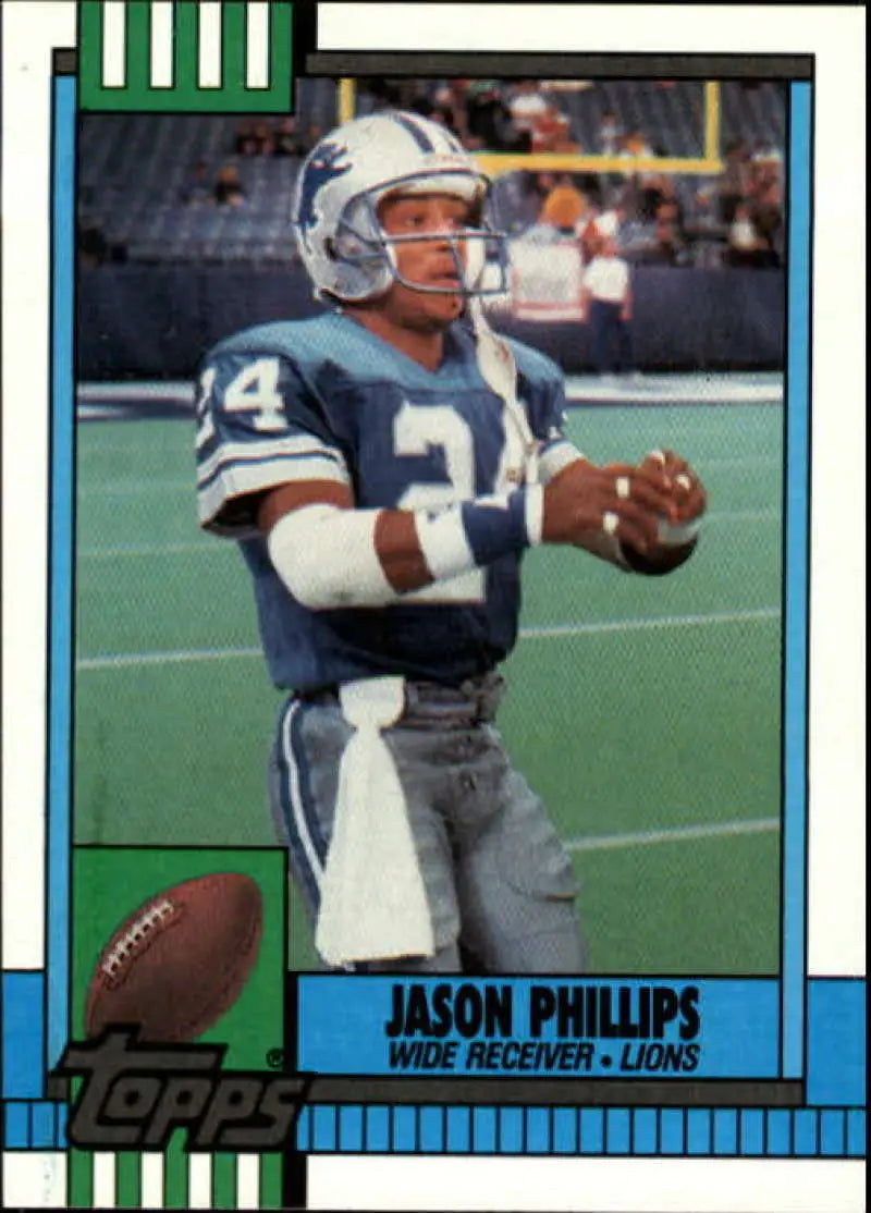 1990 Topps #359 Jason Phillips EX Excellent Detroit Lions Football Card - Football Card Single