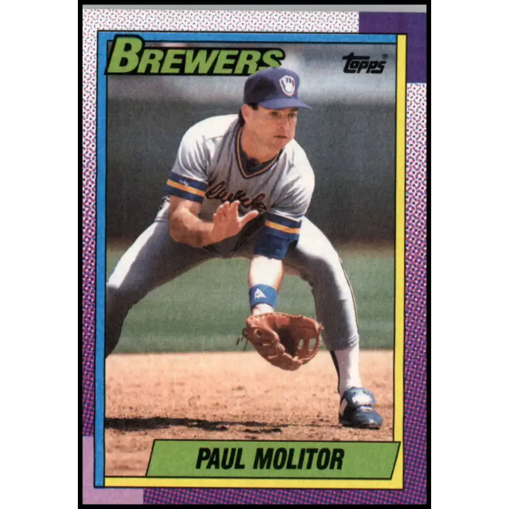 1990 Topps #360 Paul Molitor NM-MT Milwaukee Brewers Baseball Card - Baseball Card Single