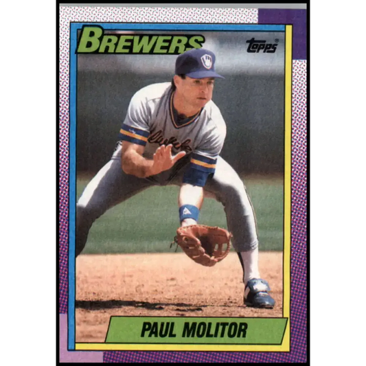 1990 Topps #360 Paul Molitor NM-MT Milwaukee Brewers Baseball Card - Baseball Card Single