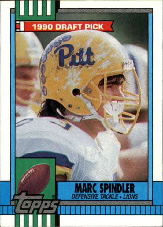 1990 Topps #364 Marc Spindler EX Excellent RC Rookie Detroit Lions Football Card