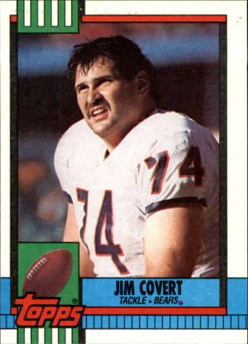 1990 Topps #365 Jim Covert EX Excellent Chicago Bears Football Card