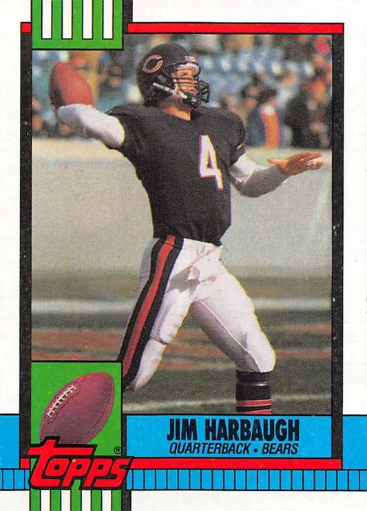 1990 Topps #366 Jim Harbaugh EX Excellent Chicago Bears Football Card