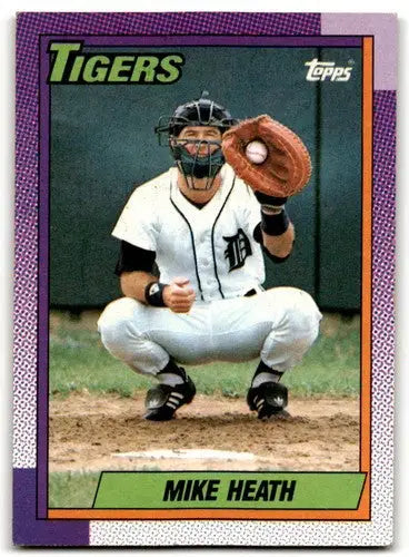 1990 Topps #366 Mike Heath EX/NM Tigers ID:43436 - Baseball Card Single