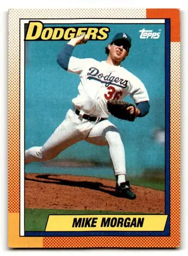 Mike Morgan Los Angeles Dodgers baseball card from 1990 Topps #367