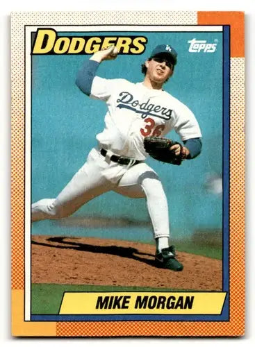 1990 Topps Mike Morgan Los Angeles Dodgers baseball card for sale