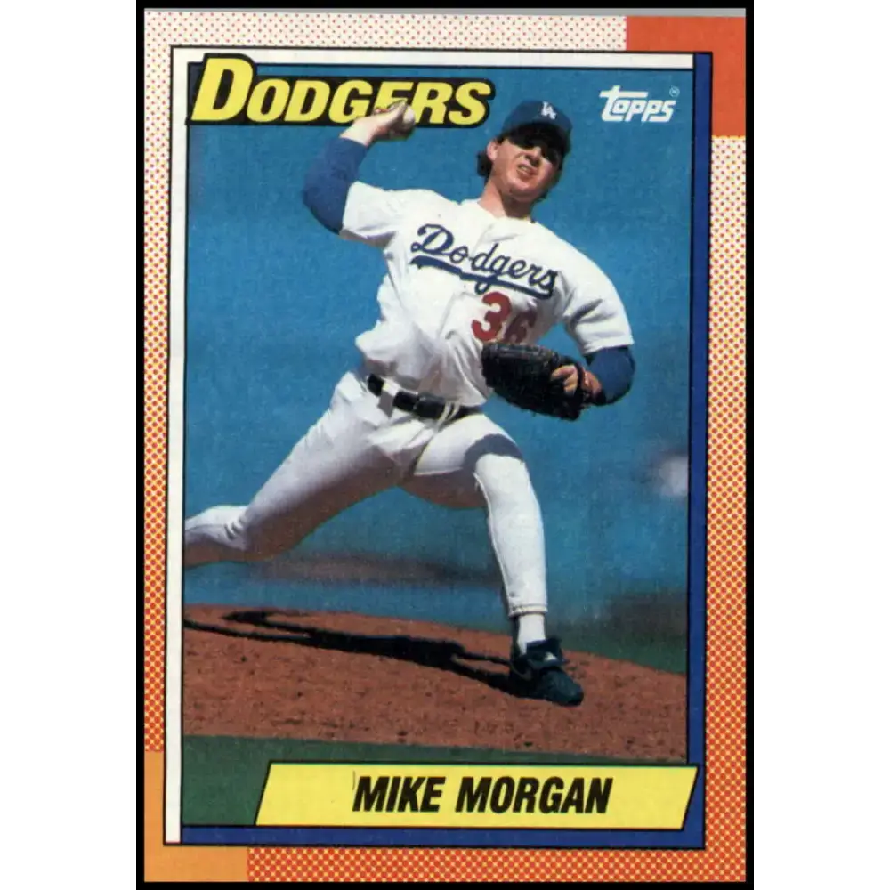 1990 Topps #367 Mike Morgan NM-MT Los Angeles Dodgers Baseball Card - Baseball Card Single