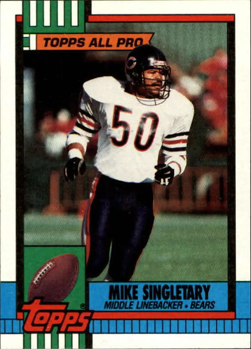 1990 Topps #368 Mike Singletary EX Excellent Chicago Bears Football Card - Football Card Single