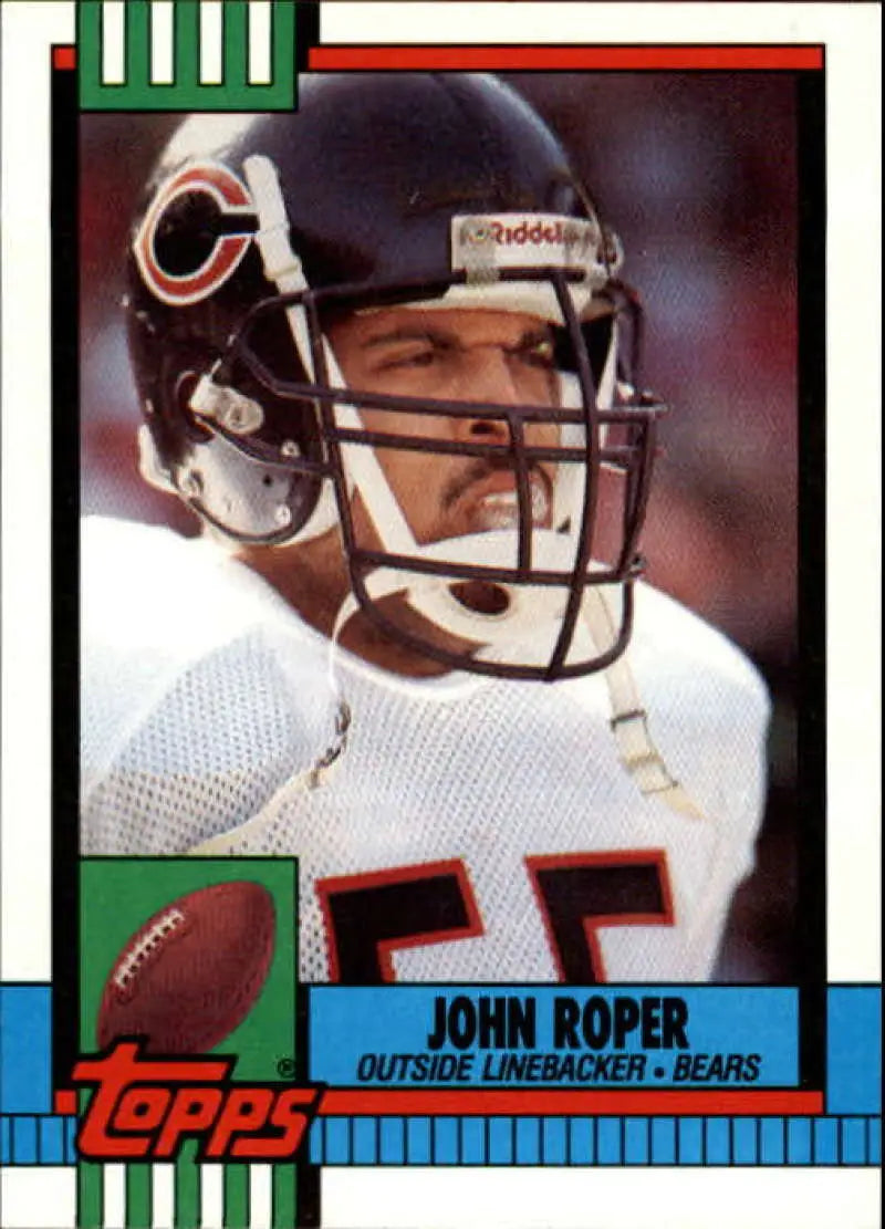 1990 Topps #369 John Roper EX Excellent Chicago Bears Football Card - Football Card Single