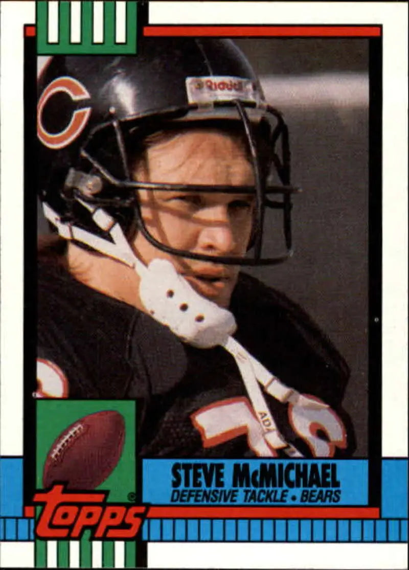 1990 Topps #370 Steve McMichael EX Excellent Chicago Bears Football Card