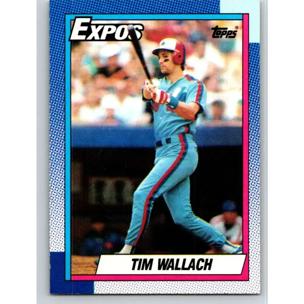 1990 Topps #370 Tim Wallach NM-MT Montreal Expos Baseball Card - Baseball Card Single