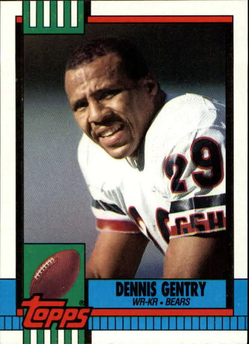 1990 Topps #371 Dennis Gentry EX Excellent Chicago Bears Football Card - Football Card Single