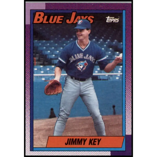 1990 Topps #371 Jimmy Key NM-MT Toronto Blue Jays Baseball Card - Baseball Card Single