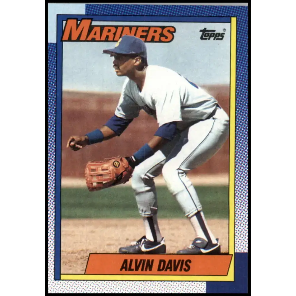 1990 Topps #373 Alvin Davis NM-MT Seattle Mariners Baseball Card - Baseball Card Single