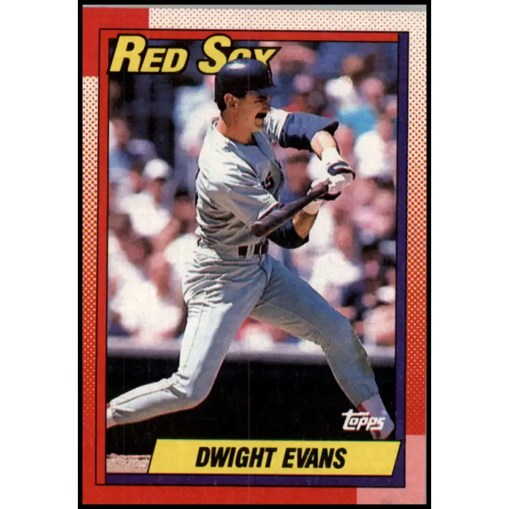1990 Topps #375 Dwight Evans NM-MT Boston Red Sox Baseball Card - Baseball Card Single