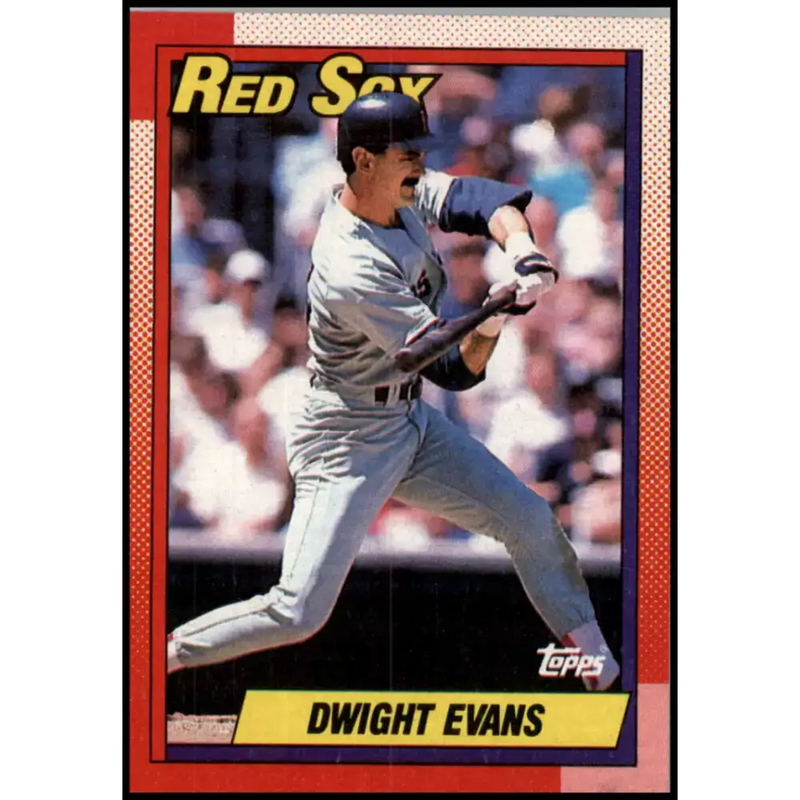 1990 Topps #375 Dwight Evans NM-MT Boston Red Sox Baseball Card - Baseball Card Single