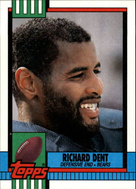 1990 Topps #376 Richard Dent EX Excellent Chicago Bears Football Card