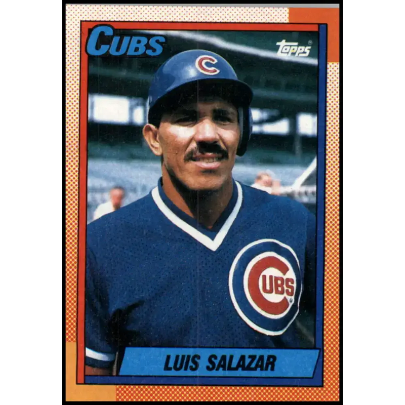 1990 Topps #378 Luis Salazar NM-MT Chicago Cubs Baseball Card - Baseball Card Single
